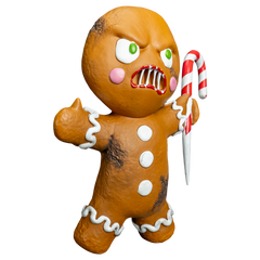 Krampus Gingerbread Man Prop