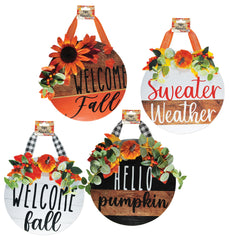 12" Fall Greeting Sign