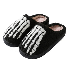 Cozy Skeletal Feet Slippers
