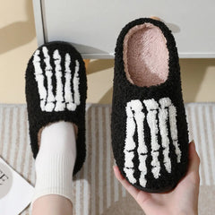 Cozy Skeletal Feet Slippers