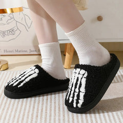 Cozy Skeletal Feet Slippers