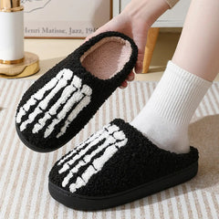 Cozy Skeletal Feet Slippers