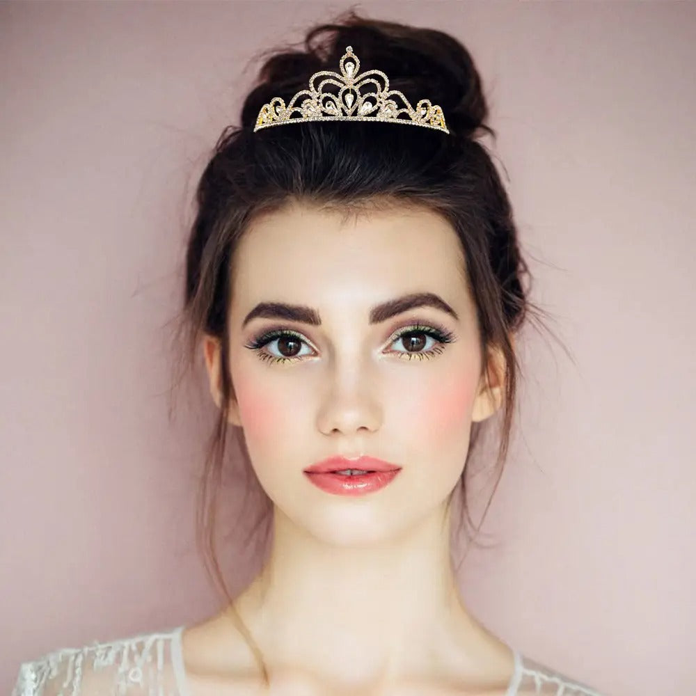 Teardrop Rhinestone Princess Tiara