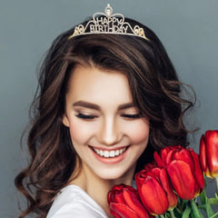 Happy Birthday Rhinestone Bling Tiara