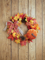 Harvest Deluxe 18" Floral Wreath