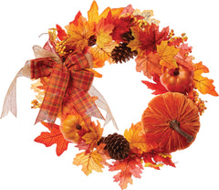 Harvest Deluxe 18" Floral Wreath