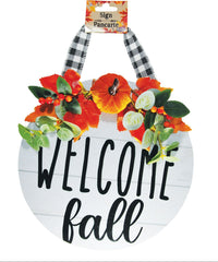 12" Fall Greeting Sign