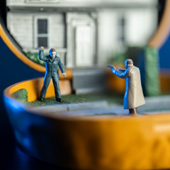 Micro Maniacs: Halloween (1978) Michael Myers House Pumpkin Set