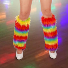 Funky Rainbow Leg Warmers