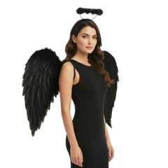 Black Halo & Wings Set