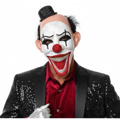 Rhinestone Clown Mask