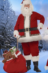 Deluxe Santa Claus Full Costume Set