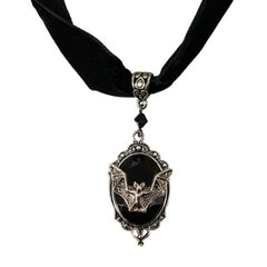 Bat Cameo Choker