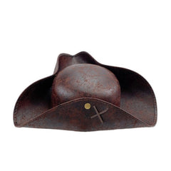 Brown Leatherlike Pirate Hat