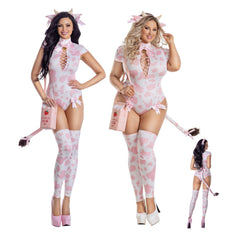 Strawberry Cow Women's Sexy Costume