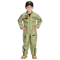 Classic Jr. Fighter Pilot Suit Kids Costume