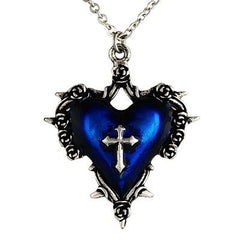 Heart Necklace with Cross