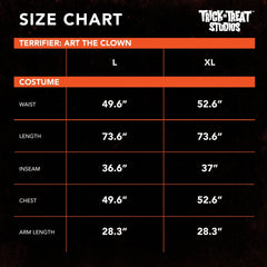 Terrifier Art The Clown Deluxe Adult Costume