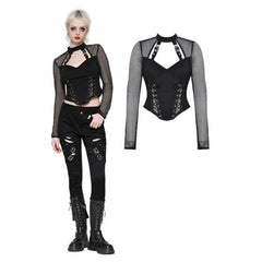 Punk Dark Studded Top