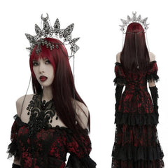 Dark Goddess Chained Skull Headpiece