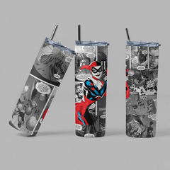 Retro Comic Harley Tumbler