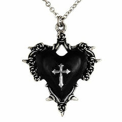 Heart Necklace with Cross