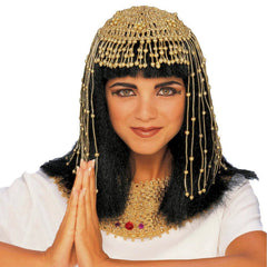 Gold Beaded Cleopatra Headpiece