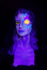 Ghost Girl Zoe Blacklight Severed Head Prop