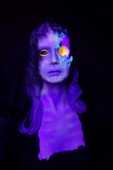 Ghost Girl Zoe Blacklight Severed Head Prop