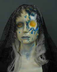 Ghost Girl Zoe Blacklight Severed Head Prop