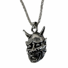 Horn Devil Face Necklace