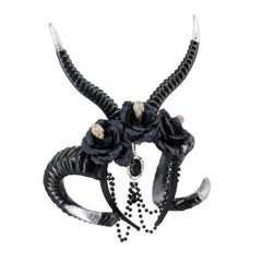 Double Devil Horn Chained Gothic Headpiece