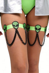 Alien Chained Festival Leg Garter