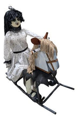 28in Animated Rocking Horse With Doll