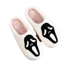 Cozy Ghost Face Slippers