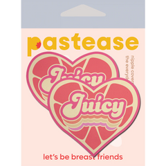 Love: Juicy Pink Retro Heart Nipple Pasties