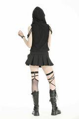 Punk Decadent Black Hooded Top