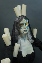 Candlestick Ghost Girl Zoe Light Up Blacklight Prop