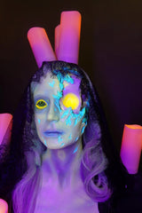 Candlestick Ghost Girl Zoe Light Up Blacklight Prop