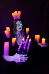Candlestick Ghost Girl Zoe Light Up Blacklight Prop