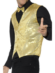 Gold Sequin Vest