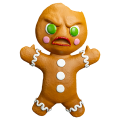 Krampus Gingerbread Man Prop