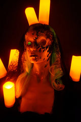 Candlestick Ghost Girl Zoe Light Up Blacklight Prop