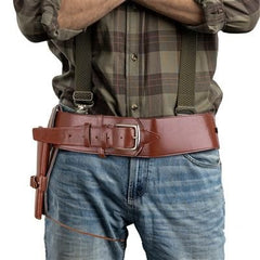 Leather Like Single Brown Holster