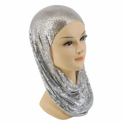 Metal Mesh Hooded Headpiece