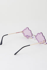 Rhinestone Rain Cloud Drop Sunglasses
