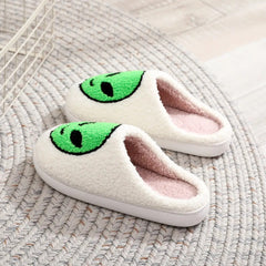 Cozy Alien Face Slippers