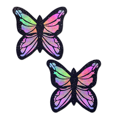 Rainbow Monarch Butterfly Glitter Nipple Pasties
