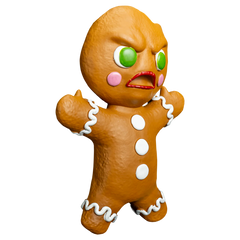Krampus Gingerbread Man Prop