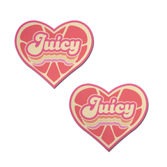 Love: Juicy Pink Retro Heart Nipple Pasties